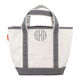 Personalized Grey Trimmed Cutest Little Tote Bag Image 5 of 5